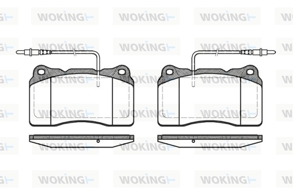 Brake Pad Set, disc brake WOKING P7663.14