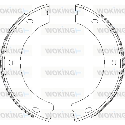 Brake Shoe Set, parking brake WOKING Z4652.00