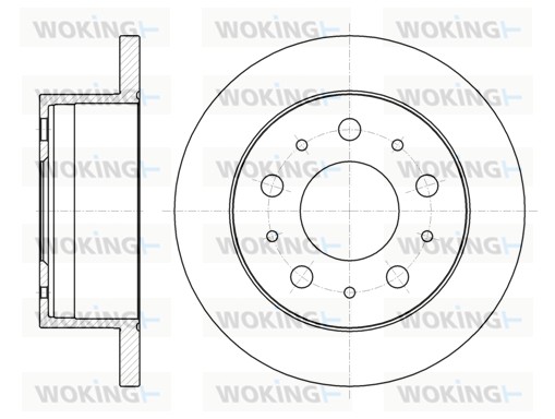 Brake Disc WOKING D61056.00