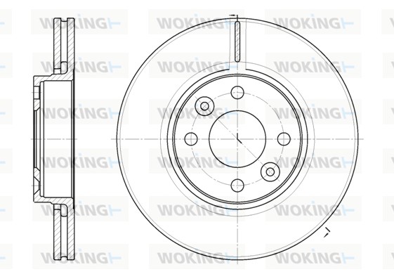 Brake Disc WOKING D6683.10