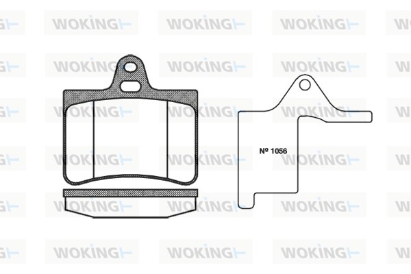 Brake Pad Set, disc brake WOKING P9303.00