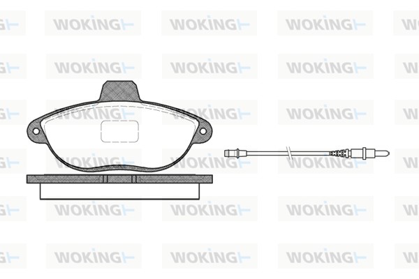 Brake Pad Set, disc brake WOKING P7023.02