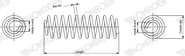 Suspension Spring MONROE SP4889