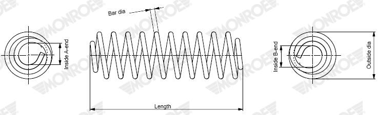 Suspension Spring MONROE SP5256