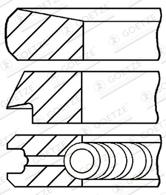Piston Ring Kit GOETZE ENGINE 08-140000-00