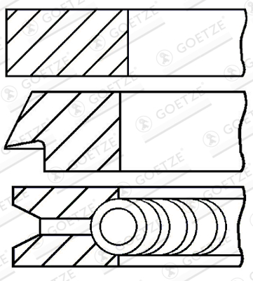 Piston Ring Kit GOETZE ENGINE 08-786300-00