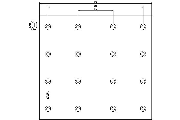 Brake Lining Kit, drum brake TEXTAR 1993301