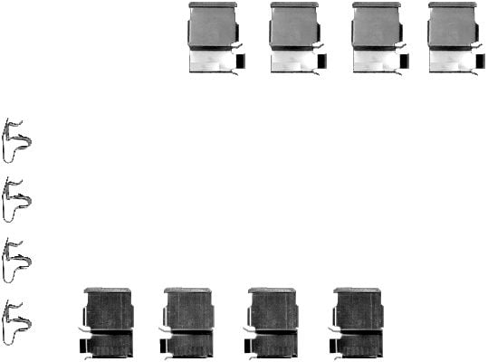 Accessory Kit, disc brake pad TEXTAR 82050200