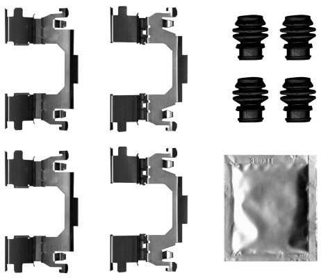 Accessory Kit, disc brake pad TEXTAR 82543800