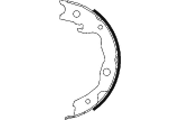 Brake Shoe Set, parking brake TEXTAR 91068200