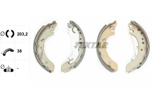 Kit de zapatas TEXTAR 91051500