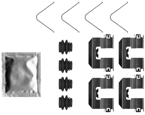 Accessory Kit, disc brake pad TEXTAR 82553500