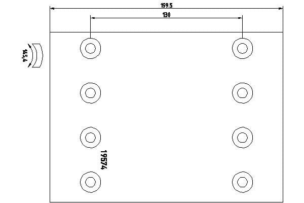 Brake Lining Kit, drum brake TEXTAR 1957427