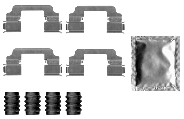 Accessory Kit, disc brake pad TEXTAR 82555700