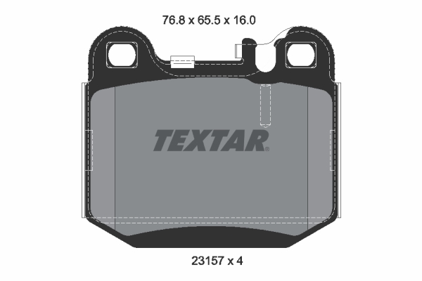 Brake Pad Set, disc brake TEXTAR 2315781