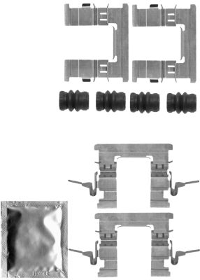 Accessory Kit, disc brake pad TEXTAR 82514800