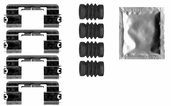 Accessory Kit, disc brake pad TEXTAR 82546100