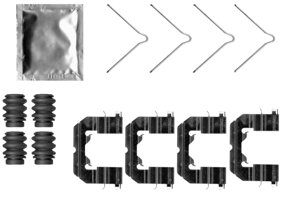 Accessory Kit, disc brake pad TEXTAR 82554600
