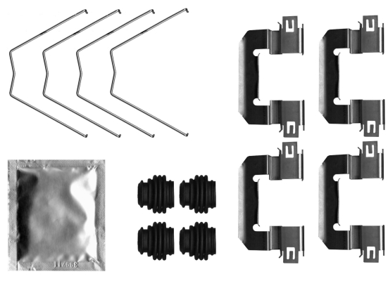 Accessory Kit, disc brake pad TEXTAR 82552000