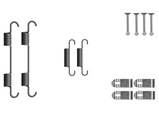 Accessory Kit, parking brake shoes TEXTAR 97049200
