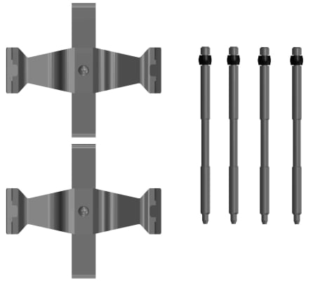 Accessory Kit, disc brake pad TEXTAR 82555400