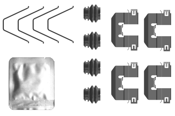 Accessory Kit, disc brake pad TEXTAR 82553200