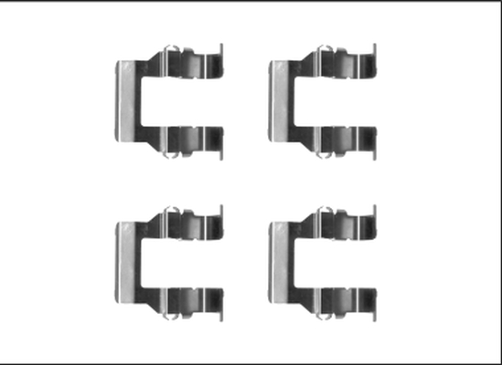 Accessory Kit, disc brake pad TEXTAR 82540000
