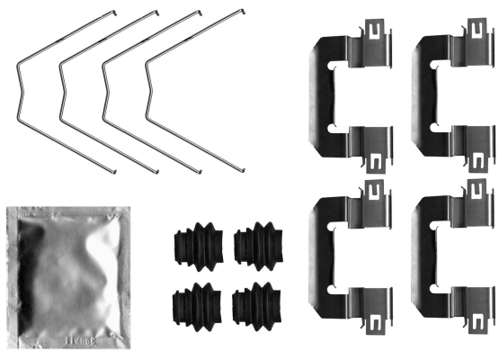 Accessory Kit, disc brake pad TEXTAR 82551900
