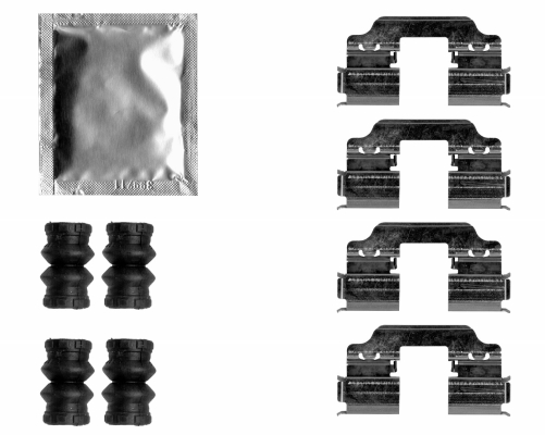Accessory Kit, disc brake pad TEXTAR 82547800