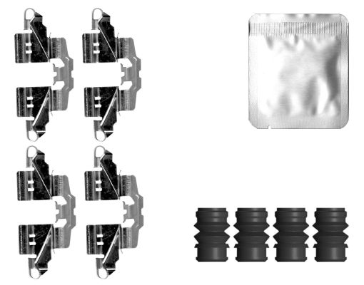 Accessory Kit, disc brake pad TEXTAR 82560500