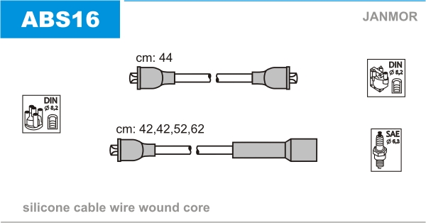Ignition Cable Kit JANMOR ABS16