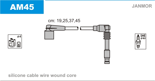Ignition Cable Kit JANMOR AM45