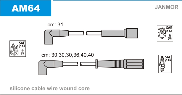 Ignition Cable Kit JANMOR AM64