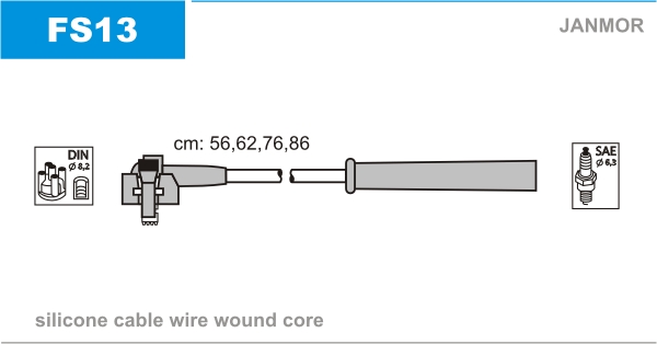 Ignition Cable Kit JANMOR FS13