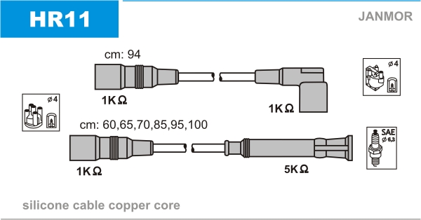 Ignition Cable Kit JANMOR HR11
