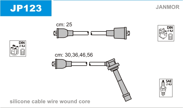 Ignition Cable Kit JANMOR JP123