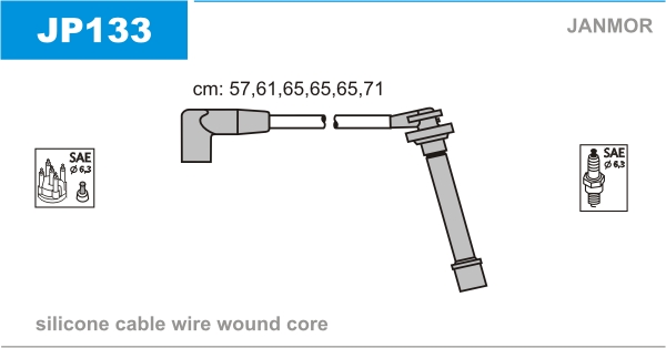 Ignition Cable Kit JANMOR JP133