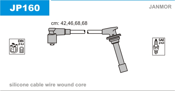 Ignition Cable Kit JANMOR JP160