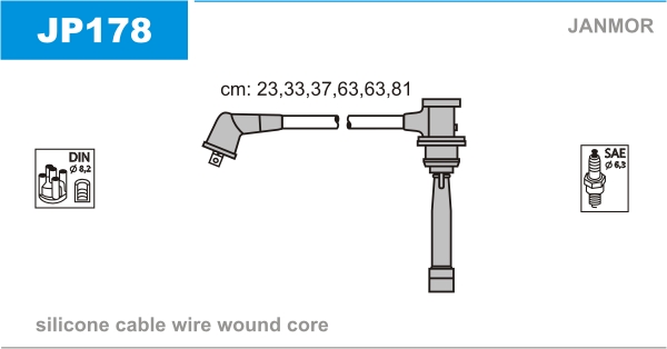Ignition Cable Kit JANMOR JP178