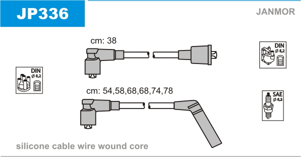 Ignition Cable Kit JANMOR JP336
