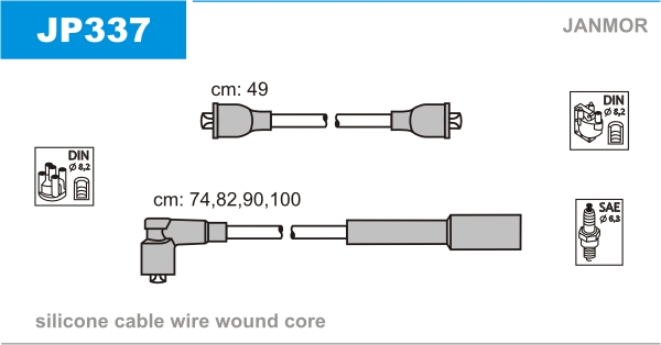 Ignition Cable Kit JANMOR JP337