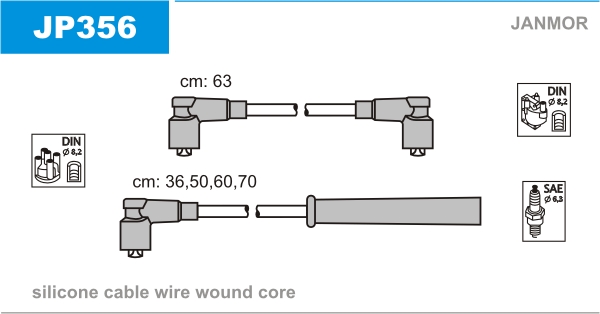 Ignition Cable Kit JANMOR JP356