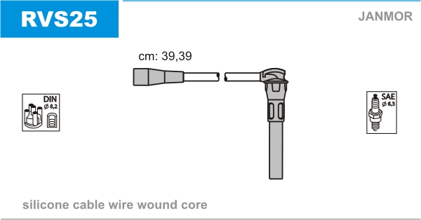 Ignition Cable Kit JANMOR RVS25