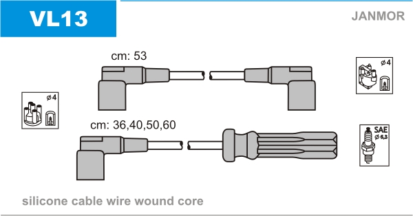 Ignition Cable Kit JANMOR VL13