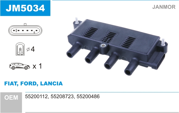 Ignition Coil JANMOR JM5034