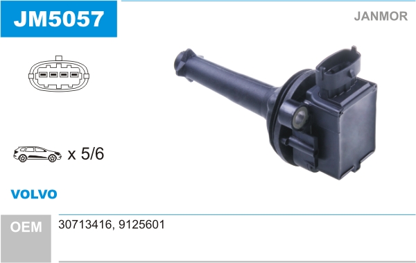 Ignition Coil JANMOR JM5057