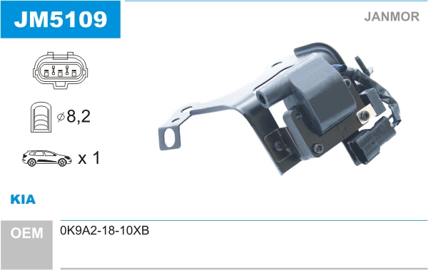 Ignition Coil JANMOR JM5109