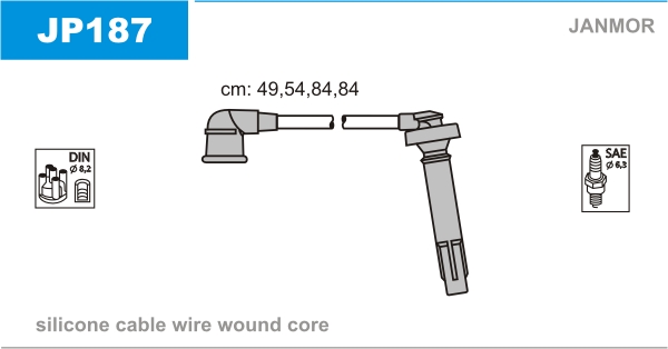 Ignition Cable Kit JANMOR JP187