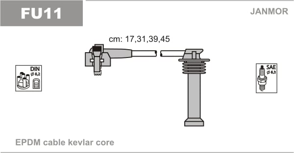 Ignition Cable Kit JANMOR FU11