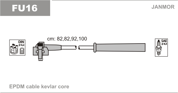 Ignition Cable Kit JANMOR FU16